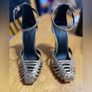 ASOS Petal caged heels